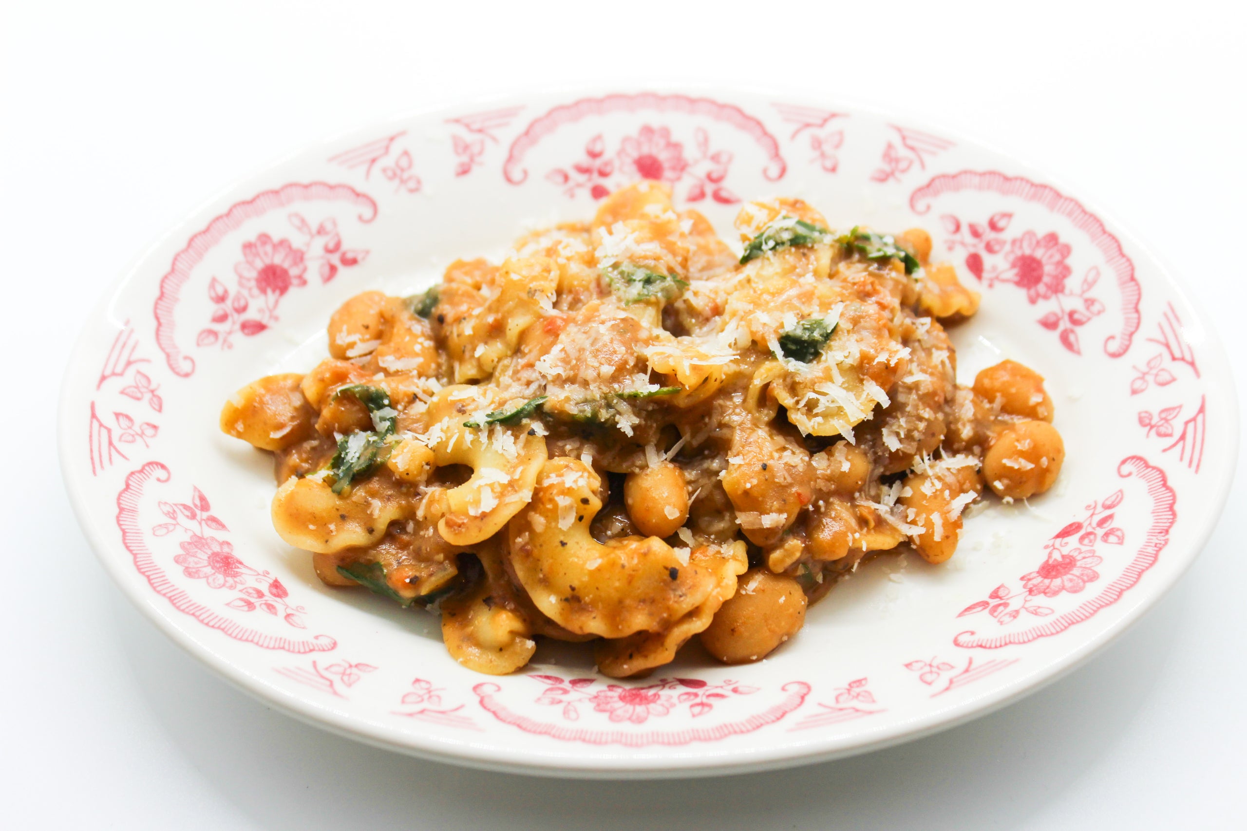 Creste di Gallo pasta, luxuriously smothered in creamy taleggio